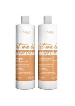 Let Me Be - Kit Lavatório Macadâmia Hydratation Intensive (2x1000ml)  PROSALON    Beautecombeleza.com