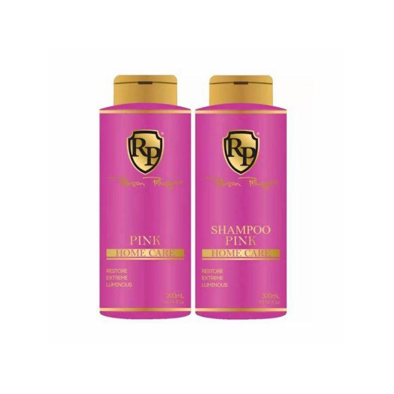 Pink Home Care Mask Toning Shampoo + Pink Mask 2x300ml - Robson peluquero beautecombeleza.com