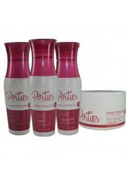 Kit Maintenance Shampoo, Conditioner, Leave In And Mask - Portier  Beautecombeleza