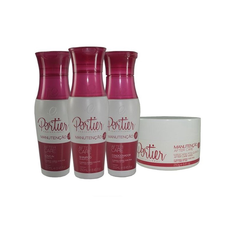 Kit Maintenance Shampoo, Conditioner, Leave In And Mask - Portier Kit Maintenance Shampoo, Conditioner, Leave In And Mask - Portier