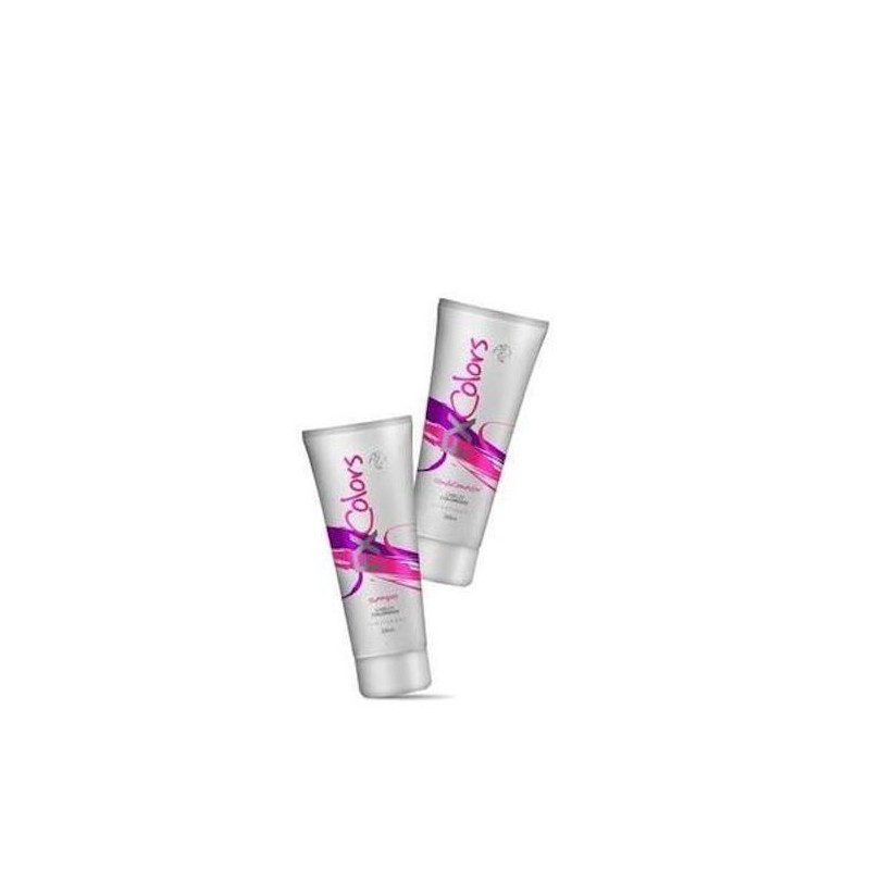 Kit Home care FX Colors Cabelos Coloridos (2x250ml) - Fox Beautecombeleza.com