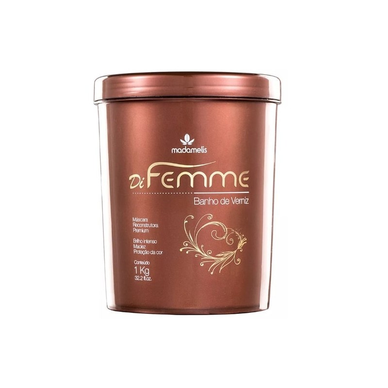 Di Femme Banho de Verniz Mask Hair (1kg) - Madamelis Beautecombeleza.com Di Femme Banho de Verniz Mask Hair (1kg) - Madamelis Beautecombeleza.com