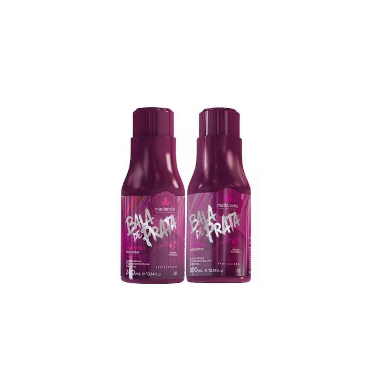 Kit Matizador Bala de Prata (2x300ml) - Madamelis Beautecombeleza.com Kit Matizador Bala de Prata (2x300ml) - Madamelis Beautecombeleza.com