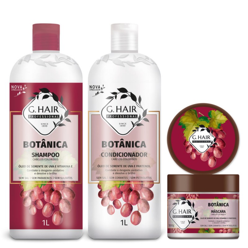 Kit Botânica Coloridos G Hair Inoar Beautecombeleza.com Kit Botânica Coloridos G Hair Inoar Beautecombeleza.com