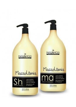Macadamia Kit Shampoo and Conditioner Capillary Daily Treatment 2x2500ml - Nuance - Beautecombeleza.com