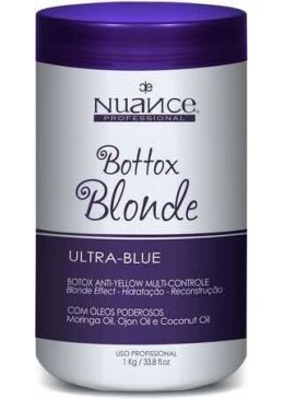 Brazilian Treatment Matizator Toning Botox Ultra Blue Hair Mask 1Kg - Nuance Beautecombeleza.com