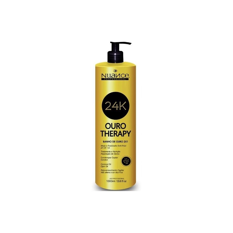 Máscara e Finalizador Ouro Theraphy 1L - Nuance Beautecombeleza.com Máscara e Finalizador Ouro Theraphy 1L - Nuance Beautecombeleza.com