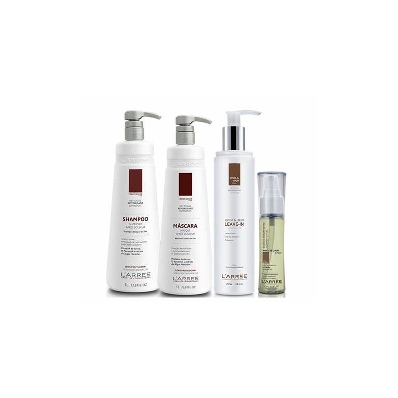Professional Treatment After Color Kinoa & Ojon Hair Kit 4 Products - L'ARRËE Beautecombeleza.com
