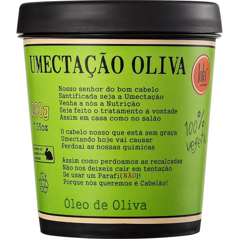 Umectation Wetting Olive Nutrition Masque de traitement capillaire 200g - Lola Cosmetics Beautecombeleza.com Umectation Wetting Olive Nutrition Masque de traitement capillaire 200g - Lola Cosmetics Beautecombeleza.com