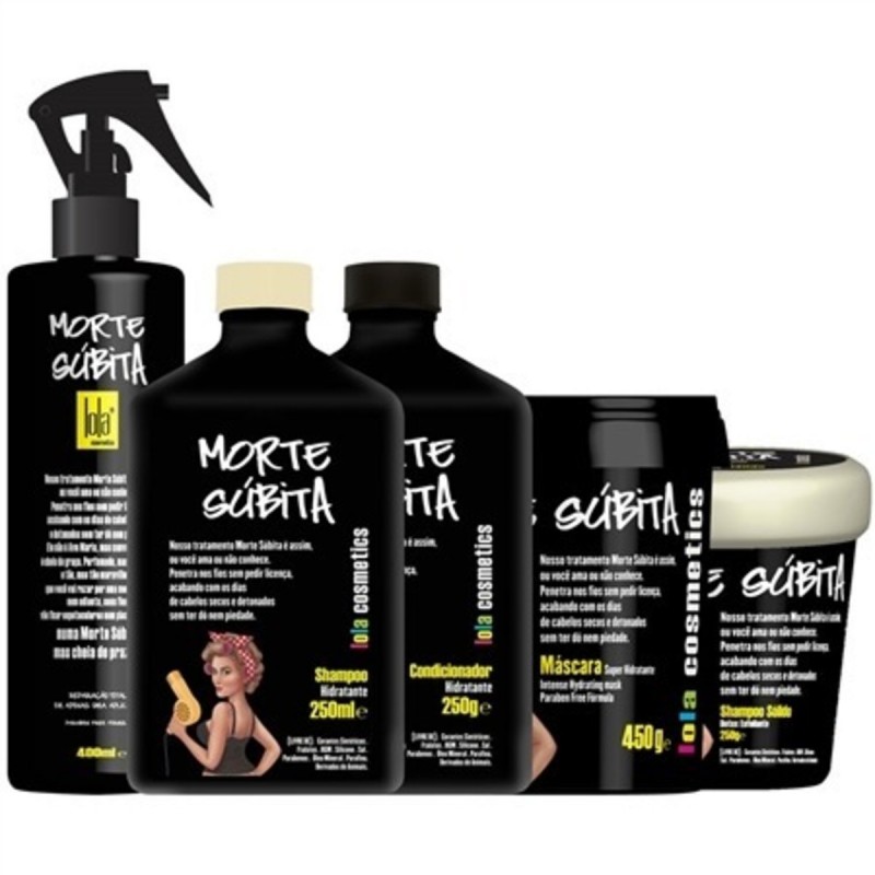 "Sudden Death" Morte Subita Hydrating Treatment Kit 5 Products - Lola Cosmetics Beautecombeleza.com