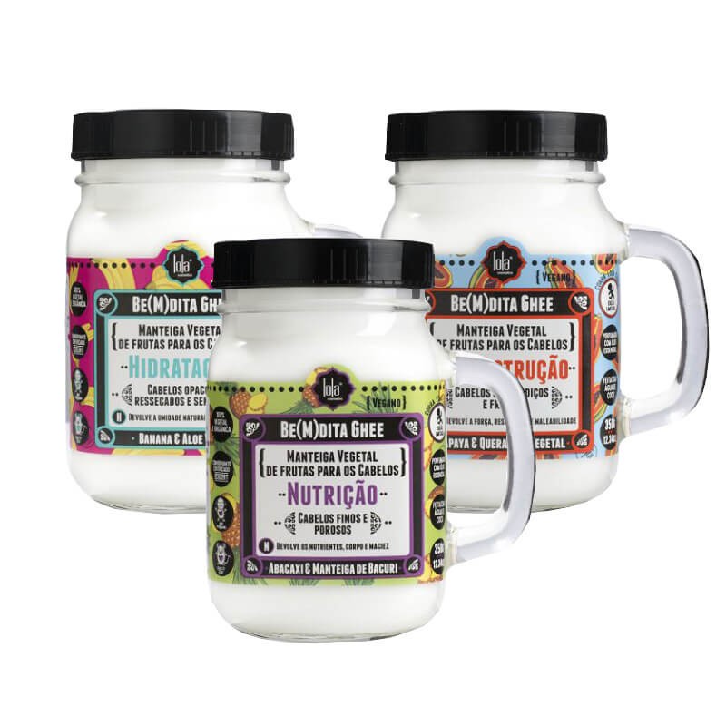 Be(M)dita Ghee Vegetable Butter Capillary Treatment Mask 3x350g - Lola Cosmetics Beautecombeleza.com Be(M)dita Ghee Vegetable Butter Capillary Treatment Mask 3x350g - Lola Cosmetics Beautecombeleza.com