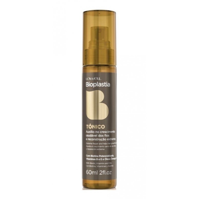 Tônico Bioplastia Crescimento E Recosntrução 60ml - Lowell  Beautecombeleza.com