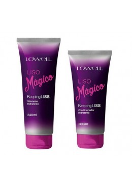 Liso Magico Kit Duo Shampoo e Condicionador - Lowell Beautecombeleza.com