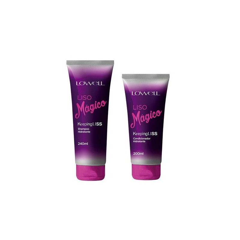 Liso Mágico Perfect Smooth Kit Shampoo and Conditioner Hair Treatment - Lowell Beautecombeleza.com