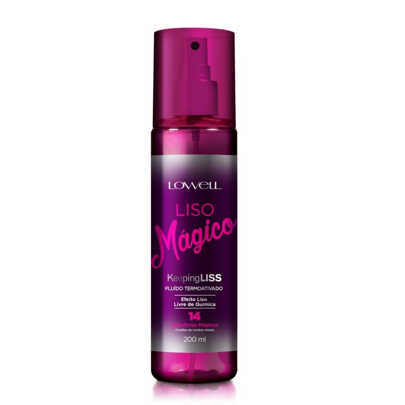 Liso Mágico Keeping Liss Spray Termoativo 200ml - Lowell Beautecombeleza.com