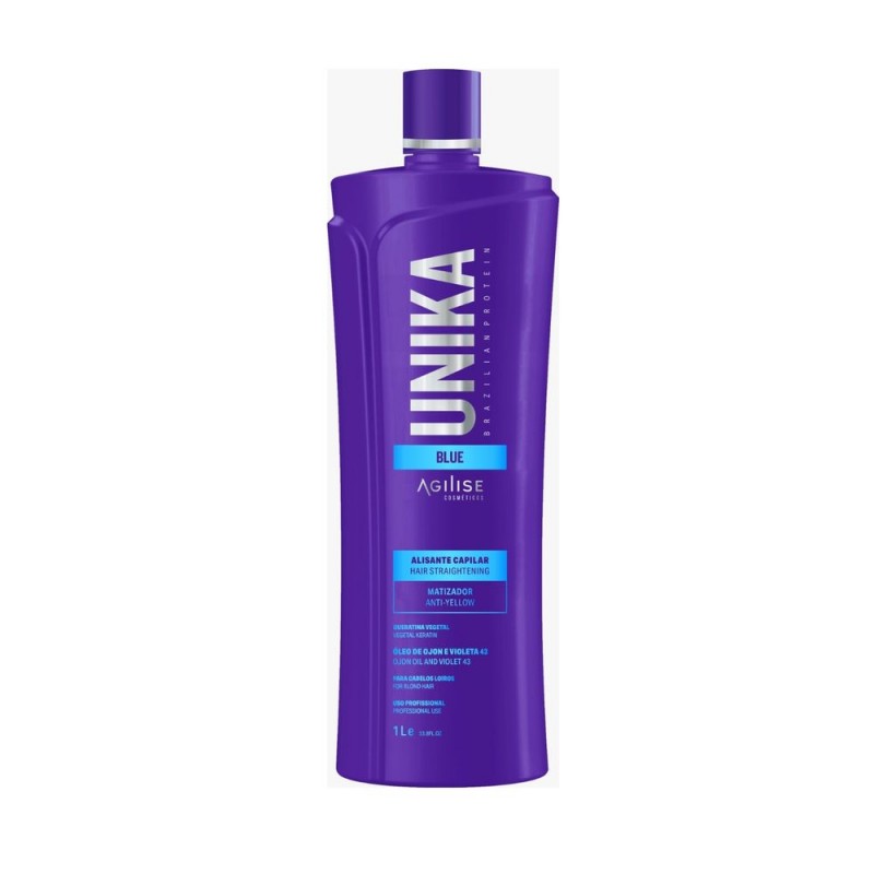 Unika Blue Formol Free Keratin Hair Straightener System Treatment 1L - Agilise Beautecombeleza.com