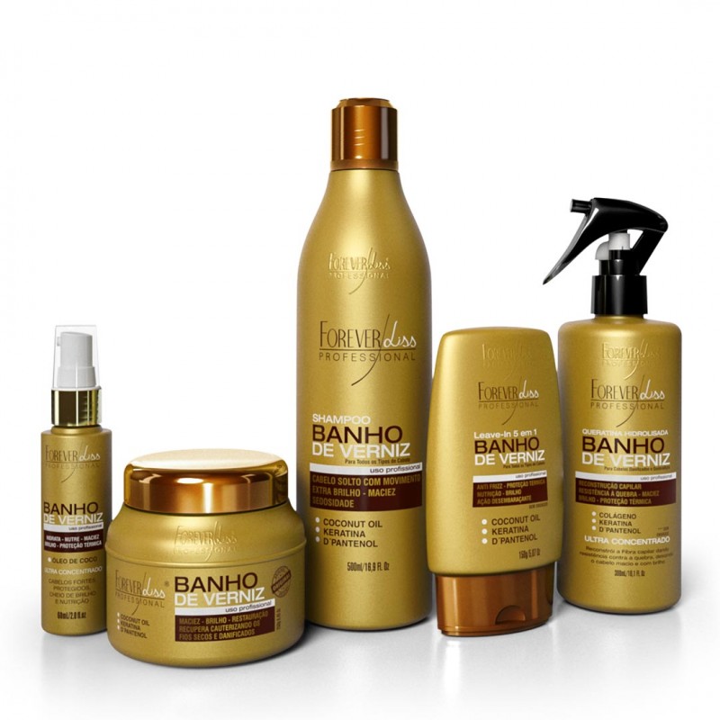 Kit Banho de Verniz Kit 5 Products - Forever Liss Beautecombeleza.com Kit Banho de Verniz Kit 5 Products - Forever Liss Beautecombeleza.com