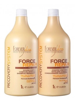 Force Repair Recovery System Hair Treatment Kit 2x1L - Forever Liss Beautecombeleza.com