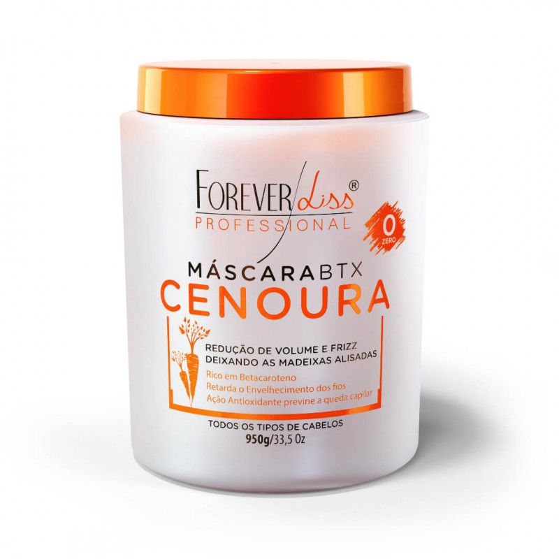 Btx de Cenoura Sem Formol 950g Forever Liss Beautecombeleza.com