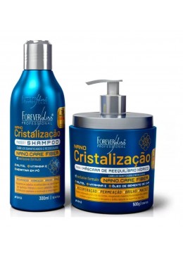 Nano Cristalizacao Capilar Shampoo e Mascara 2 Produtos - Forever Liss Beautecombeleza.com