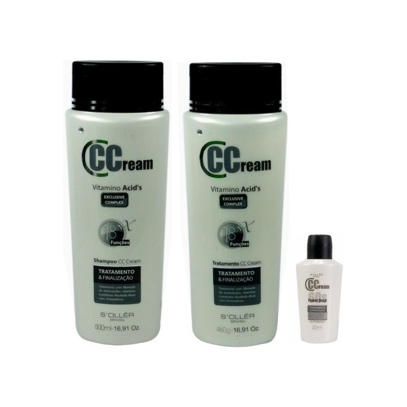 CCream Vitamino Acid's 3 Produtos - Soller Beautecombeleza.com