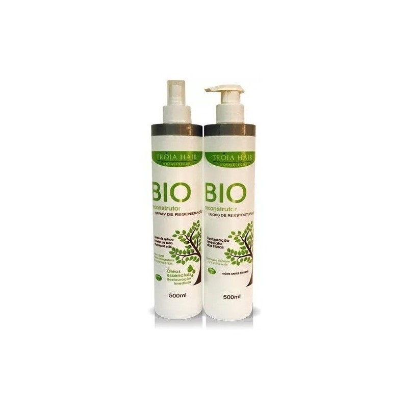 Bio Reconstructeur Immédiate Aide Régénération Traitement Régénération Cheveux 2x1L - Cheveux Troia Beautecombeleza.com