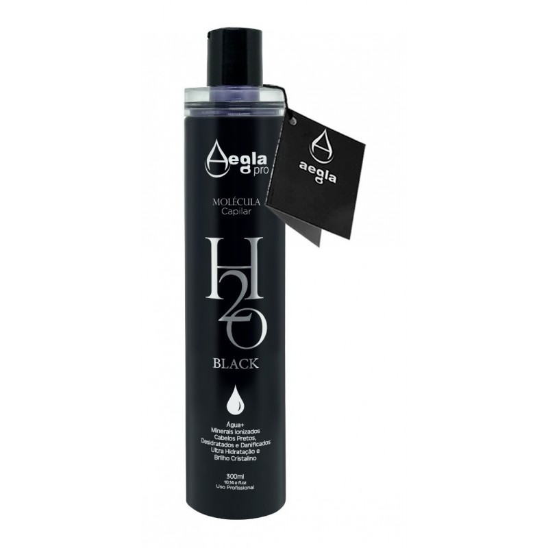 H2o Black No Smoke Tinting Treatment Hair Progressive Brush 300ml - Aegla Pro Beautecombeleza.com