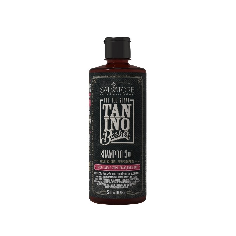 Shampoo 3 In 1 Tanino Barber 500ml - Salvatore Beautecombeleza.com Shampoo 3 In 1 Tanino Barber 500ml - Salvatore Beautecombeleza.com