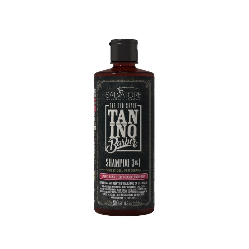 Shampoo 3 In 1 Tanino Barber 500ml - Salvatore Beautecombeleza.com