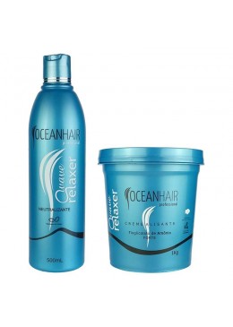 Kit Wave Relaxer de Tioglicolato de Amônio - Ocean Hair Beautecombeleza.com