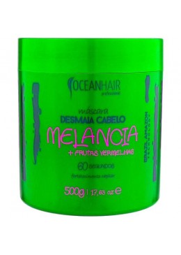 Máscara Desmaia Cabelo Melancia + Frutas Vermelhas 500g - Ocean hair Beautecombeleza.com