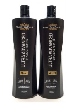 Shampoo E Progressiva Ultra Advanced 2x1000ml - Salon Pro Brazil Beautecombeleza.com