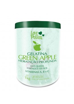 GELATINA GREEN APPLE 1kg -  Love Potion Beautecombeleza.com