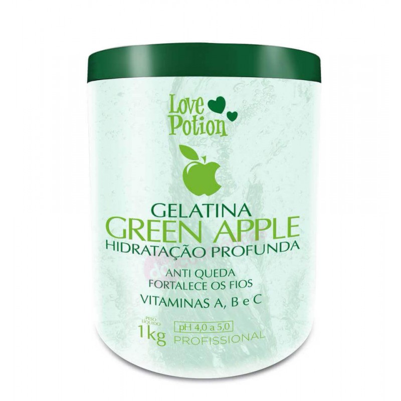 GELATINA GREEN APPLE 1kg - Love Potion Beautecombeleza.com GELATINA GREEN APPLE 1kg - Love Potion Beautecombeleza.com