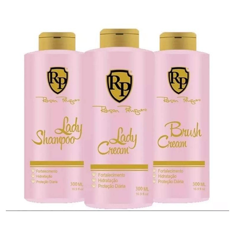 Lady Cream Keratin Daily Protection Treatment Kit 3x300ml - Robson Peluquero Beautecombeleza.com