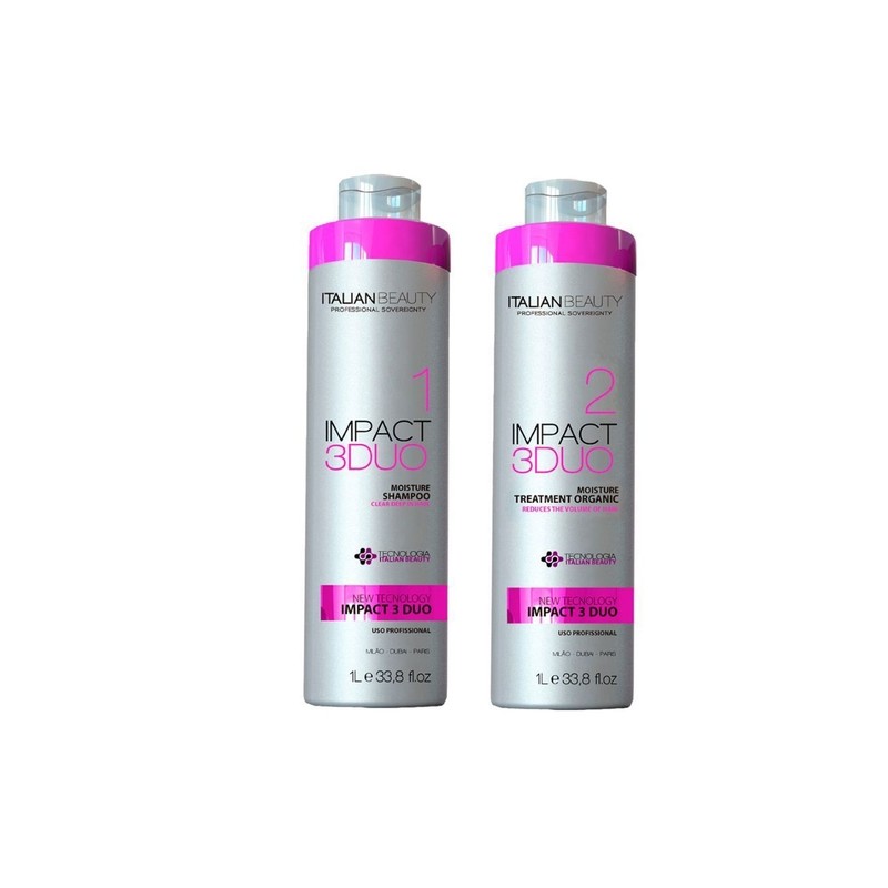 Escova Progressiva Impact 3 duo  (2x1L) - Italian Beauty Beautecombeleza.com