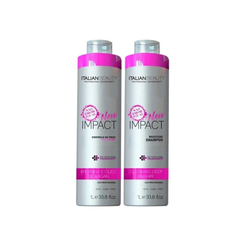 Alisamento Natural New Impact com Hidroxiprolina 2X1L - Italian Beauty Beautecombeleza.com Alisamento Natural New Impact com Hidroxiprolina 2X1L - Italian Beauty Beautecombeleza.com