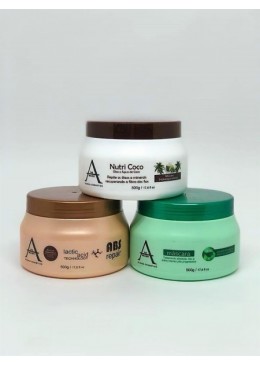 Capillary Schedule Reconstruction Nutrition Hydration Masks 3x500g - Alkimia Beautecombeleza.com