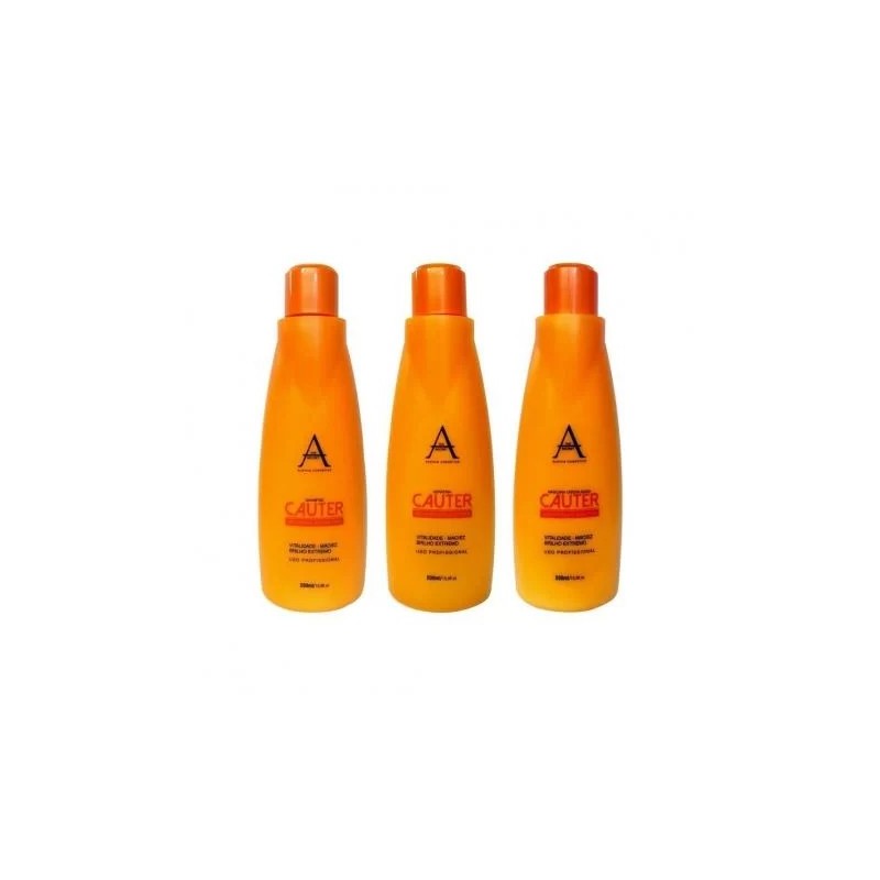 Professional Cauter Keratin Hair Shine Softness Treatment 3x500ml - Alkimia Beautecombeleza.com