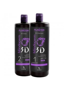 3D Blindagem Dinâmica Progressiva Sem Formol 2X1L  -  Plancton Professional Beautecombeleza.com