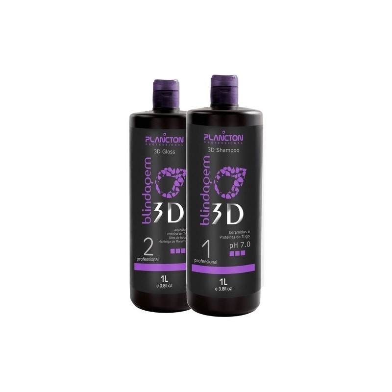 3D Blindagem Dinâmica Progressiva Sem Formol 2X1L  -  Plancton Professional Beautecombeleza.com