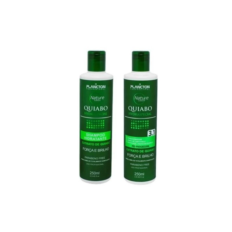 Kit Quiabo Pós Progressiva Plancton 2x250ml -  Plancton Professional Beautecombeleza.com