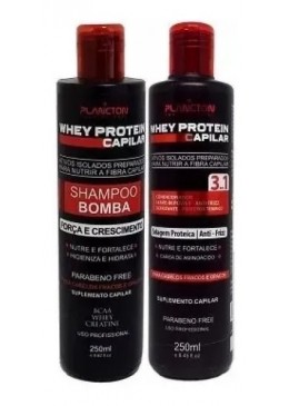 Post Chemistry Hair Treatment Whey Protein Kit 2x250ml - Plancton Professional Beautecombeleza.com