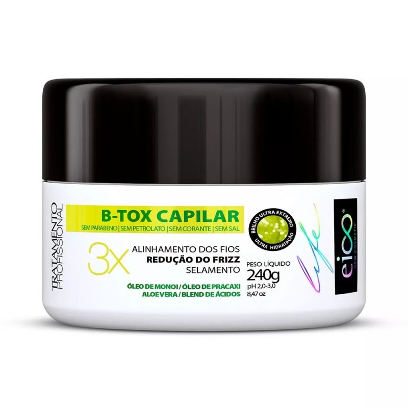 B-Tox Capillary Cream 240g - Eico Cosméticos Beautecombeleza.com