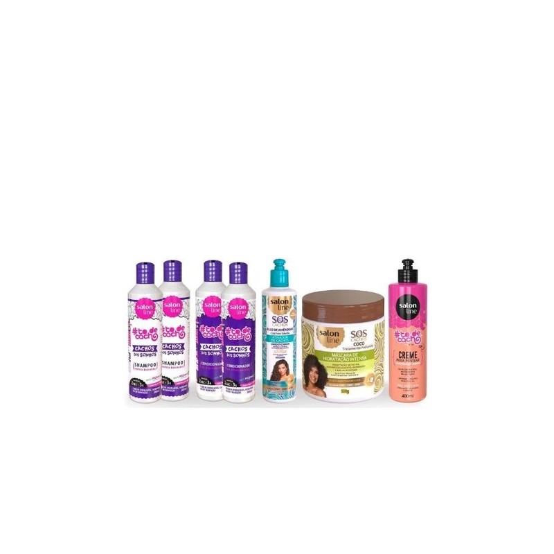 Keratin Professional Treatment Kit for Wavy and Dry Hair 7 Products - Salon Line Beautecombeleza.com