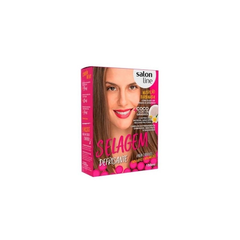 Defrizante Anti Frizz Treatment Sealing Cheveux Ondulés et Volumineux Kit - Salon Line Beautecombeleza.com