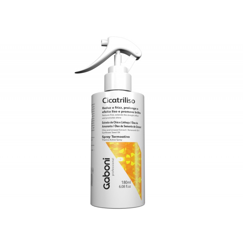 CicatriLiso Spray Antifrizz 180ml - Gaboni Professional Beautecombeleza.com CicatriLiso Spray Antifrizz 180ml - Gaboni Professional Beautecombeleza.com