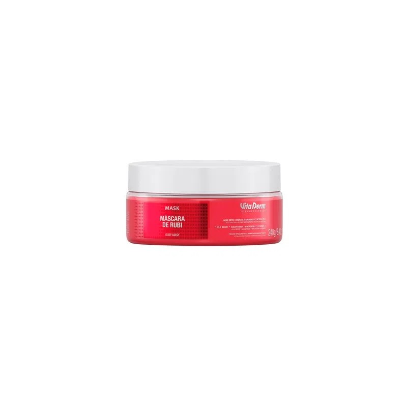 Máscara de Rubi 240g - Vita Derm Beautecombeleza.com Máscara de Rubi 240g - Vita Derm Beautecombeleza.com