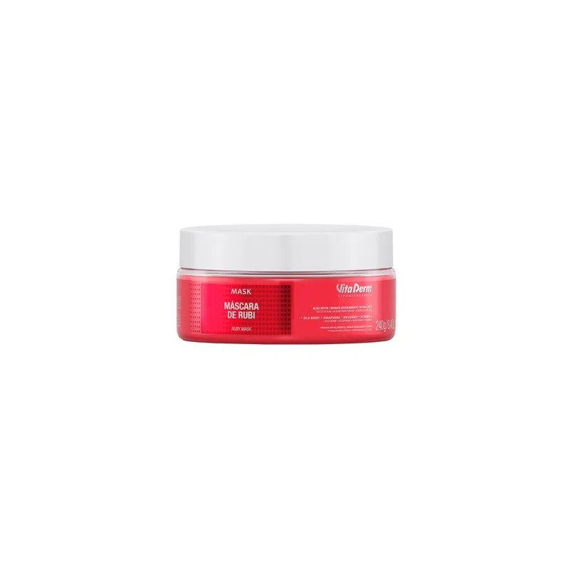 Máscara de Rubi 240g - Vita Derm    Beautecombeleza.com