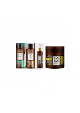 Tanino Therapy lissage (A+ B) huile E e Masque J Kit 4 - Salvatore Beautecombeleza.com